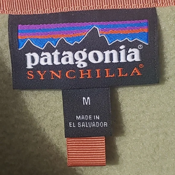 Patagonia Synchilla Snap-T Pullover Pufferfish Gold Men's Medium Excellent Cond. - Picture 2 of 6
